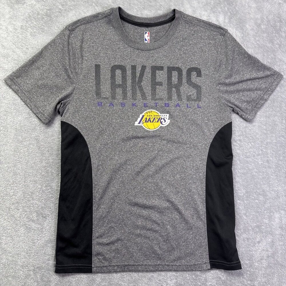 Los Angeles Lakers Shirt Mens M UNK NBA Activewear‎ Gray Short Sleeve Basketball
